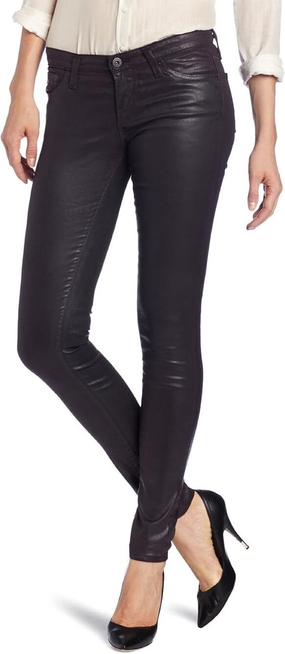 Adriano Goldschmied The Legging Super Skinny Faux Leather Pants 28R Gray Rock